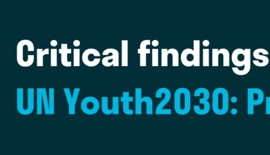 Critical findings from the UN Youth2030: Progress Report 2024