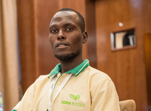 Ronald Mugaiga, Founder and CEO of Ecomak Recyclers, Z Zurich Scholar. 